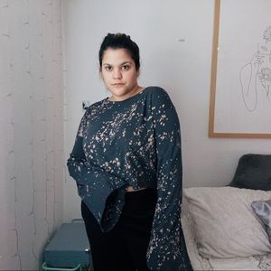 Zara Tie dye crop top